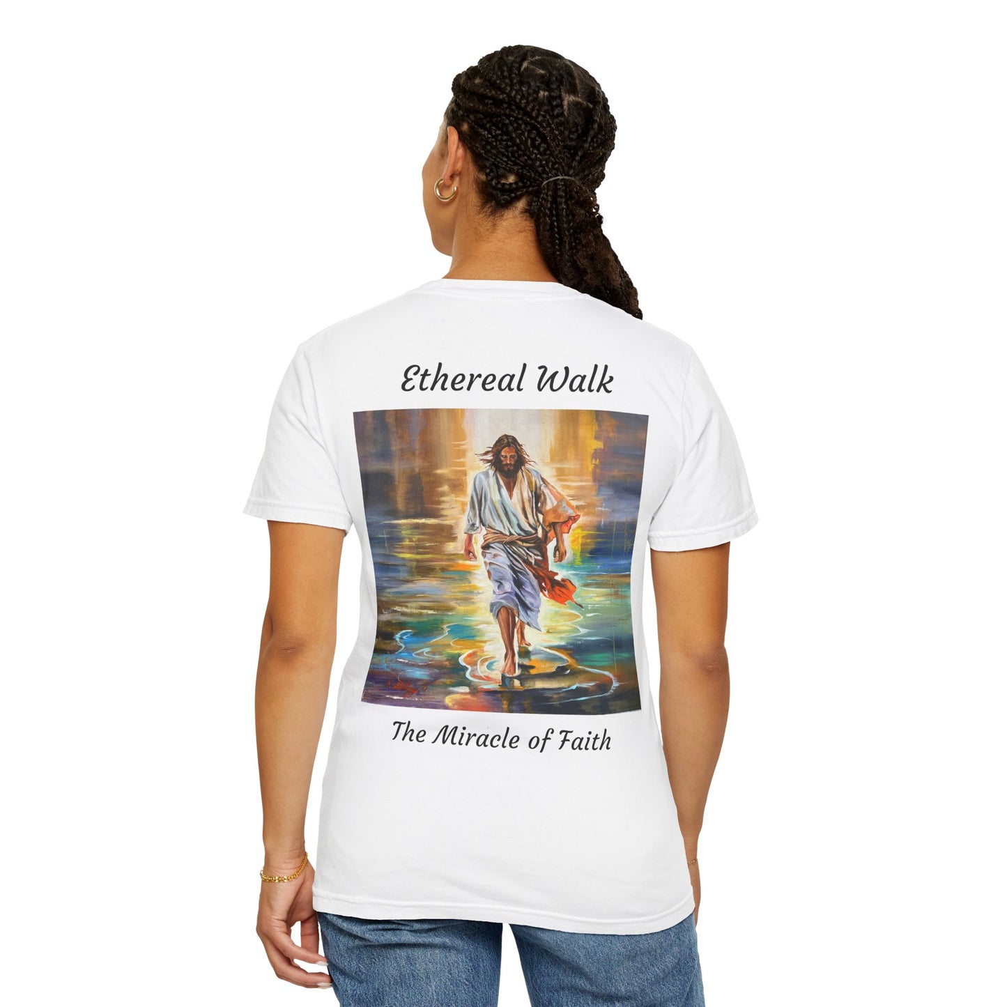 Ethereal Walk/The Miracle of Faith T-Shirt — "The 100 Faces of Jesus A Sacred Ode: Healing"