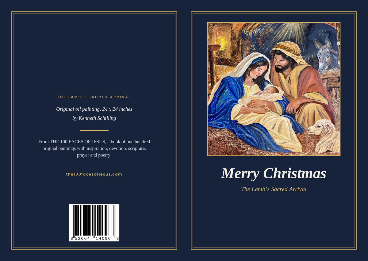 The Lamb's Sacred Arrival, Christmas Greeting Card - Preorder
