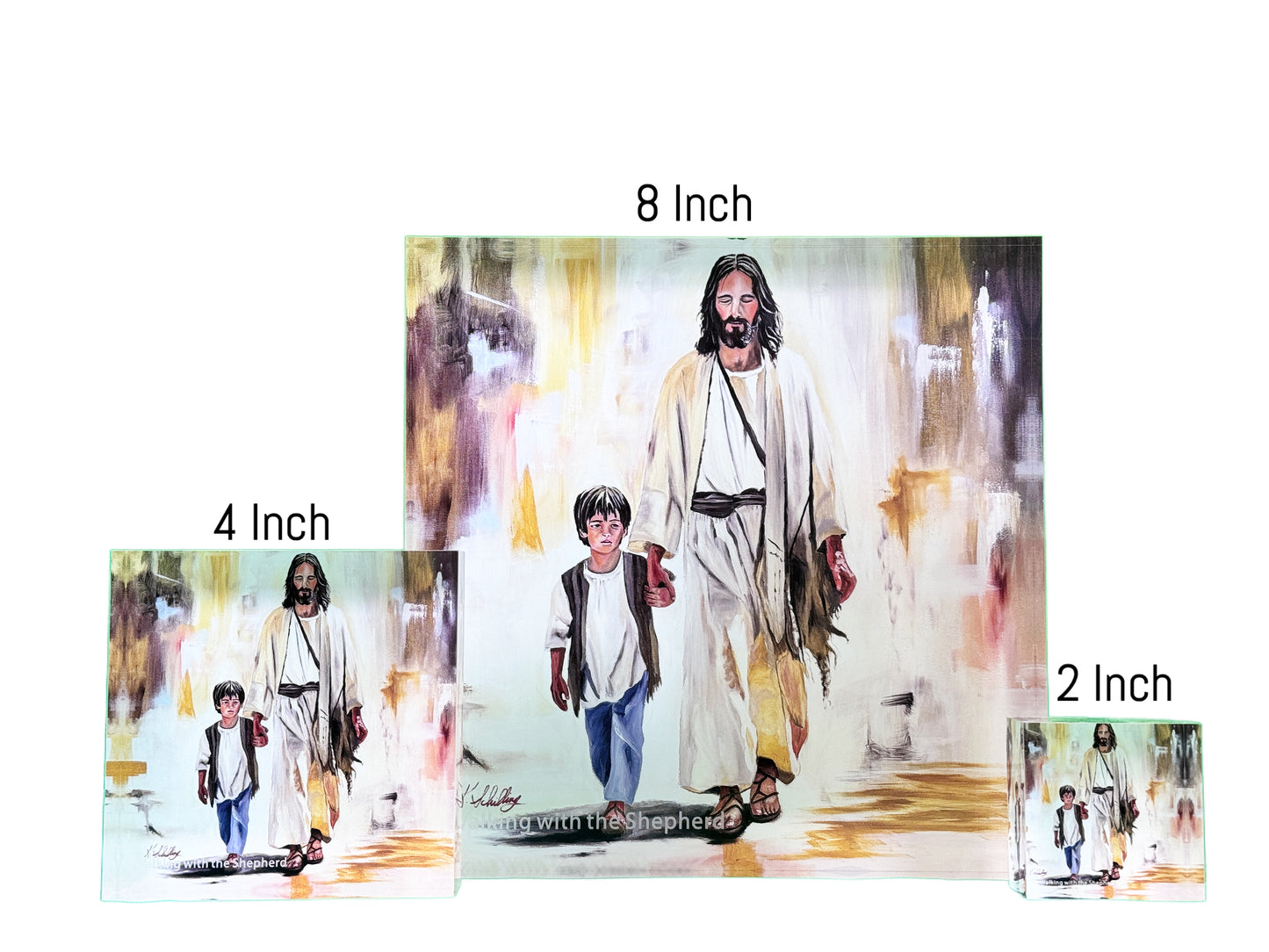 Walking with the Shepherd, Acrylic Blocks