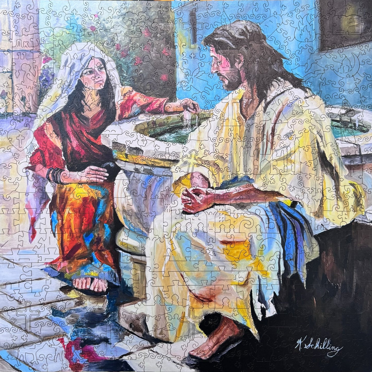 The Woman at the Well, P010 High Strategy Wooden Puzzle