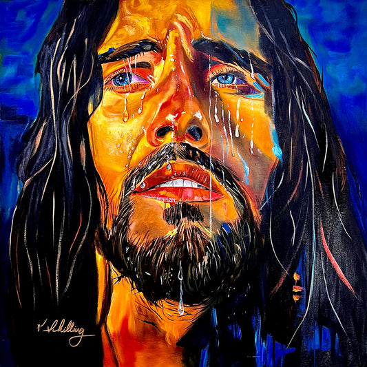 Father Forgive Them: Pearlescent Print