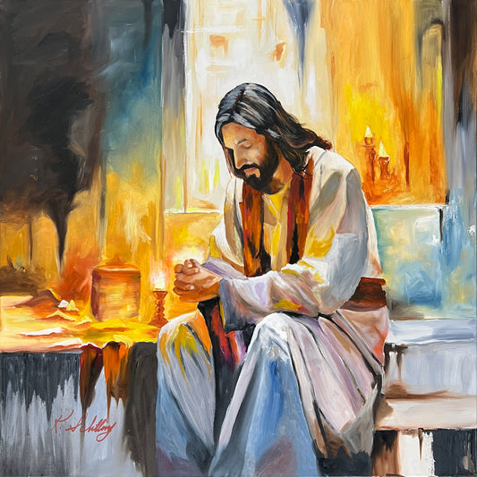 Veil of Tranquil Prayer: Pearlescent Print