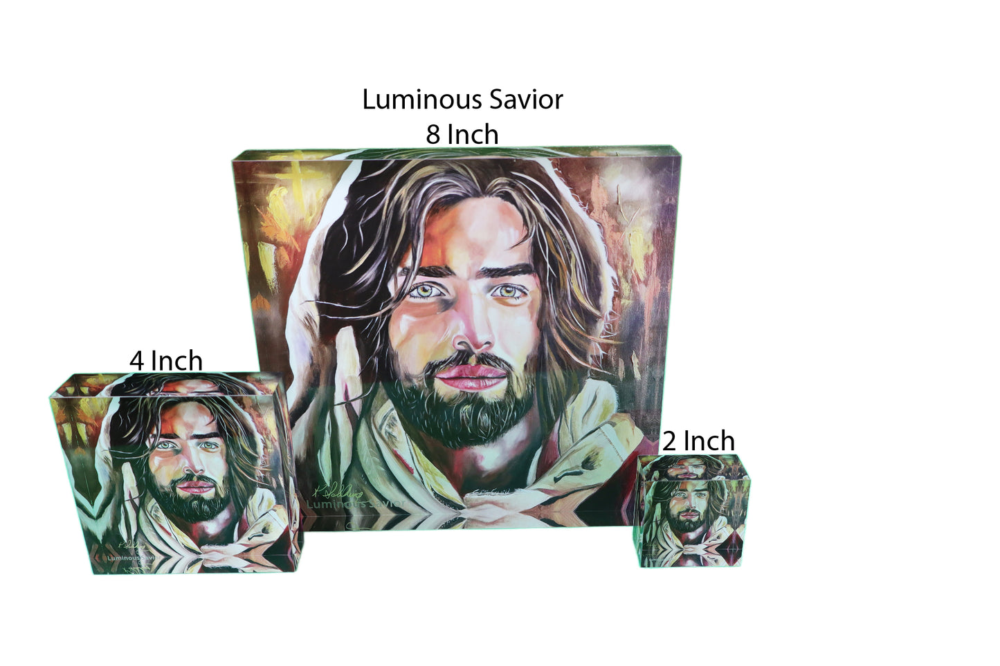 Luminous Savior, Acrylic Blocks
