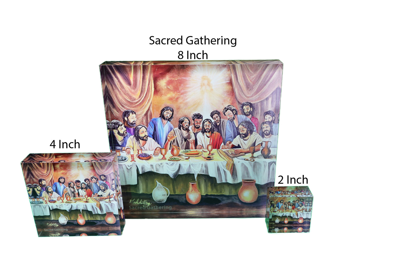 Sacred Gathering, Acrylic Blocks