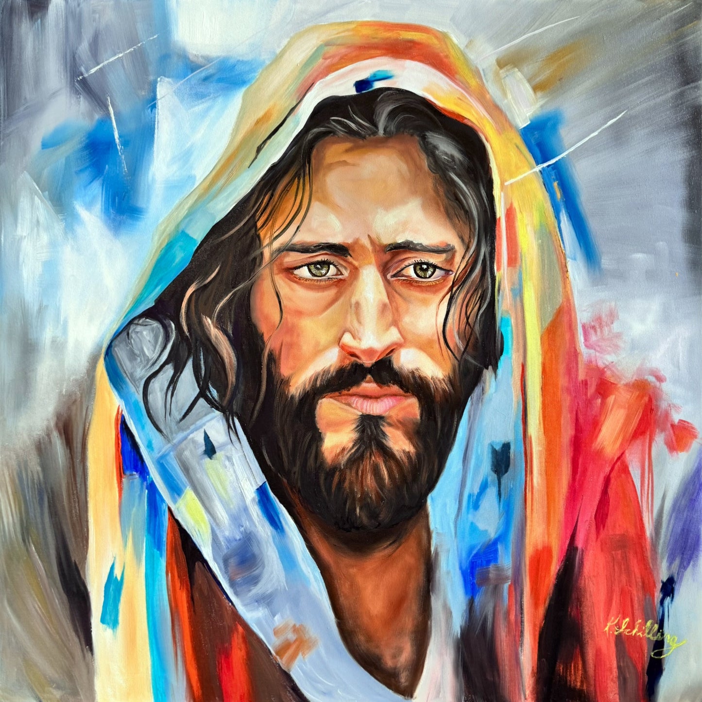 Veil of Human Divinity: Pearlescent Print